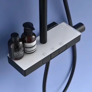 Душевая стойка Black&White Universe 5010ВUK чёрный матовый